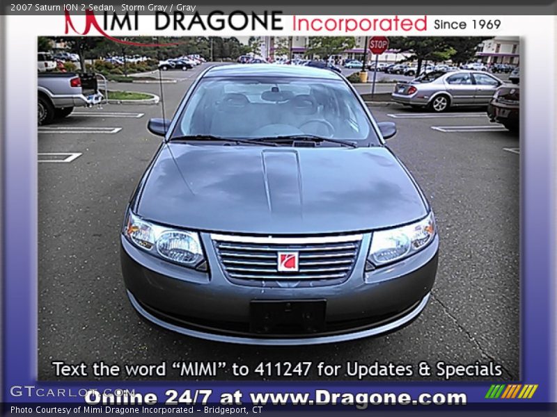Storm Gray / Gray 2007 Saturn ION 2 Sedan