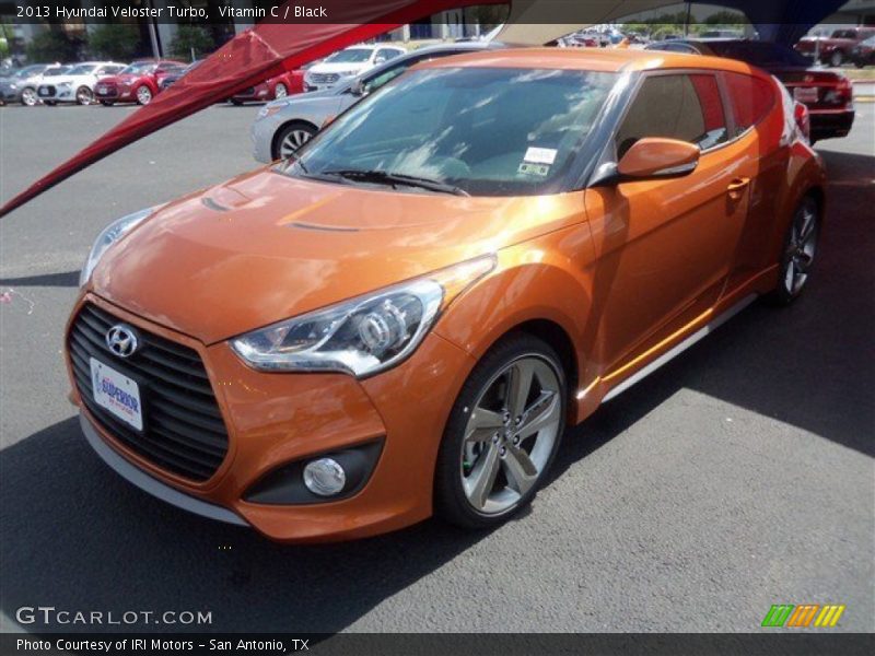 Vitamin C / Black 2013 Hyundai Veloster Turbo