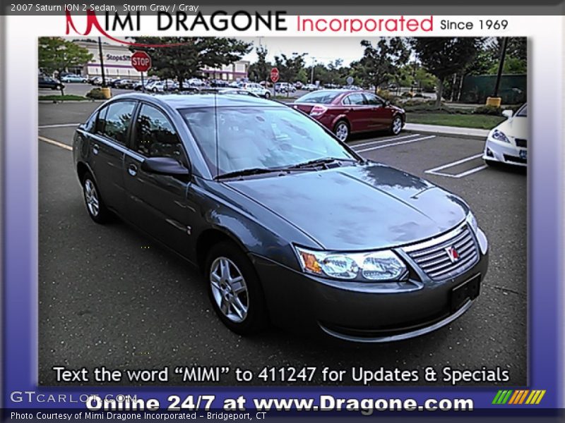 Storm Gray / Gray 2007 Saturn ION 2 Sedan