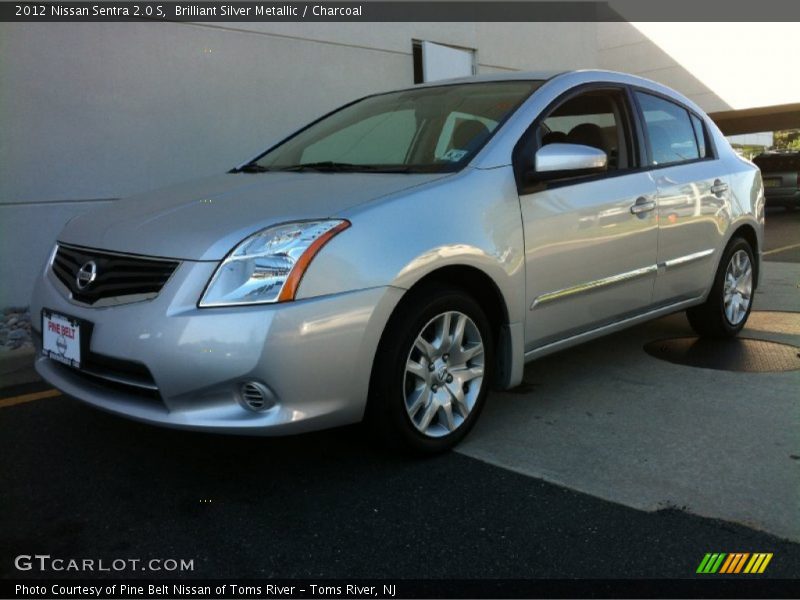 Brilliant Silver Metallic / Charcoal 2012 Nissan Sentra 2.0 S