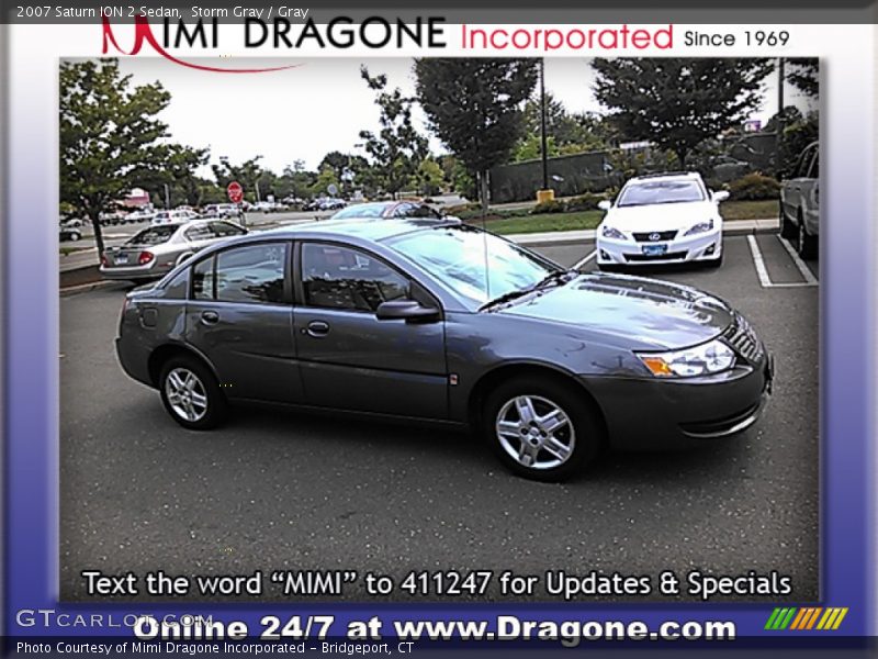 Storm Gray / Gray 2007 Saturn ION 2 Sedan