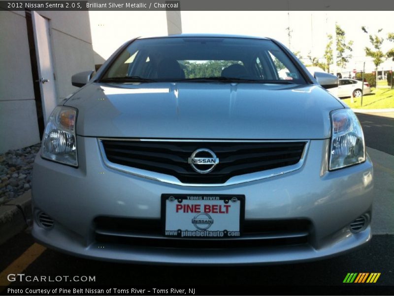 Brilliant Silver Metallic / Charcoal 2012 Nissan Sentra 2.0 S