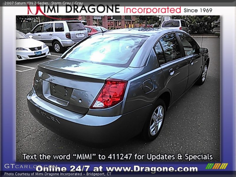 Storm Gray / Gray 2007 Saturn ION 2 Sedan