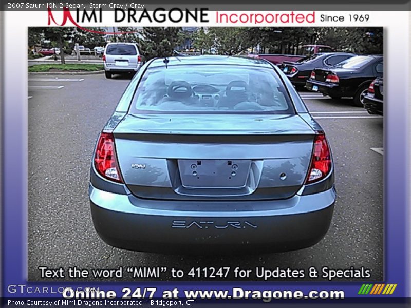 Storm Gray / Gray 2007 Saturn ION 2 Sedan