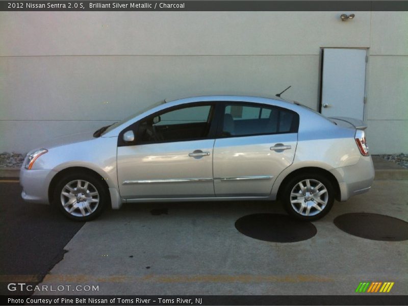 Brilliant Silver Metallic / Charcoal 2012 Nissan Sentra 2.0 S