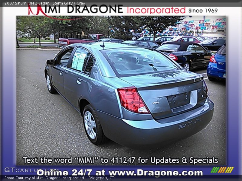 Storm Gray / Gray 2007 Saturn ION 2 Sedan