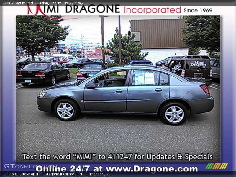 Storm Gray / Gray 2007 Saturn ION 2 Sedan