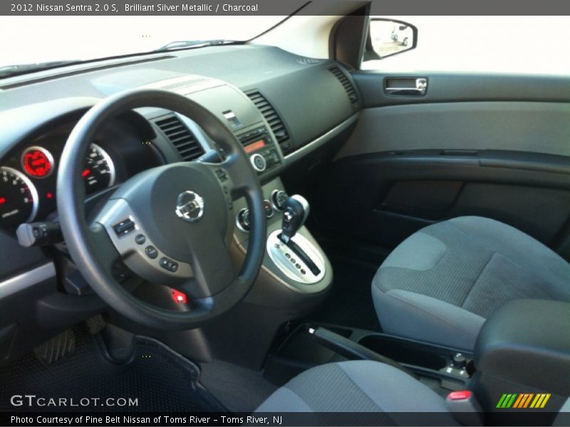 Brilliant Silver Metallic / Charcoal 2012 Nissan Sentra 2.0 S