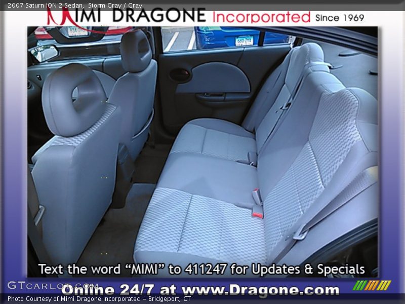 Storm Gray / Gray 2007 Saturn ION 2 Sedan