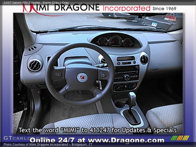 Storm Gray / Gray 2007 Saturn ION 2 Sedan