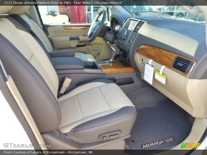  2013 Armada Platinum Reserve 4WD Chocolate/Almond Interior