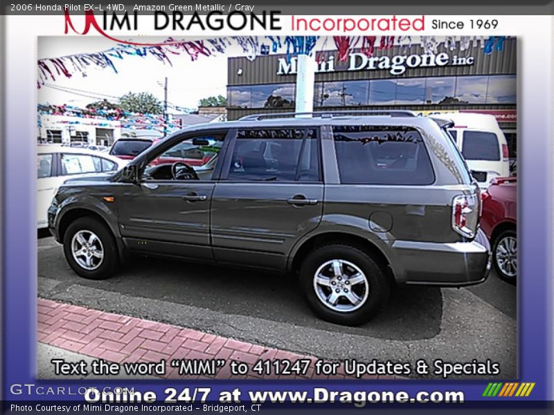 Amazon Green Metallic / Gray 2006 Honda Pilot EX-L 4WD
