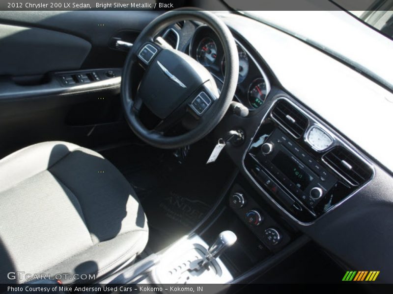 Bright Silver Metallic / Black 2012 Chrysler 200 LX Sedan