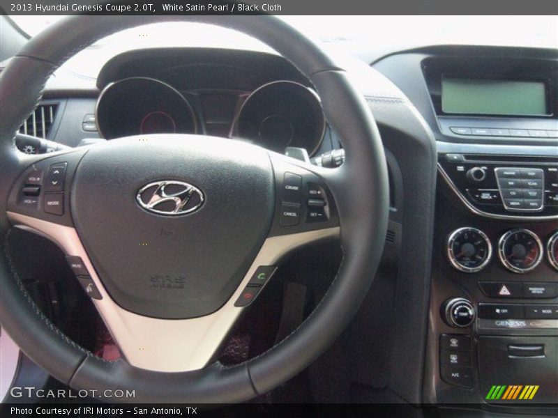 White Satin Pearl / Black Cloth 2013 Hyundai Genesis Coupe 2.0T