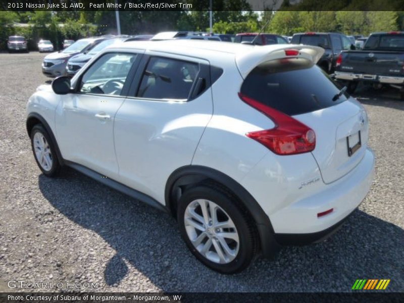 Pearl White / Black/Red/Silver Trim 2013 Nissan Juke SL AWD
