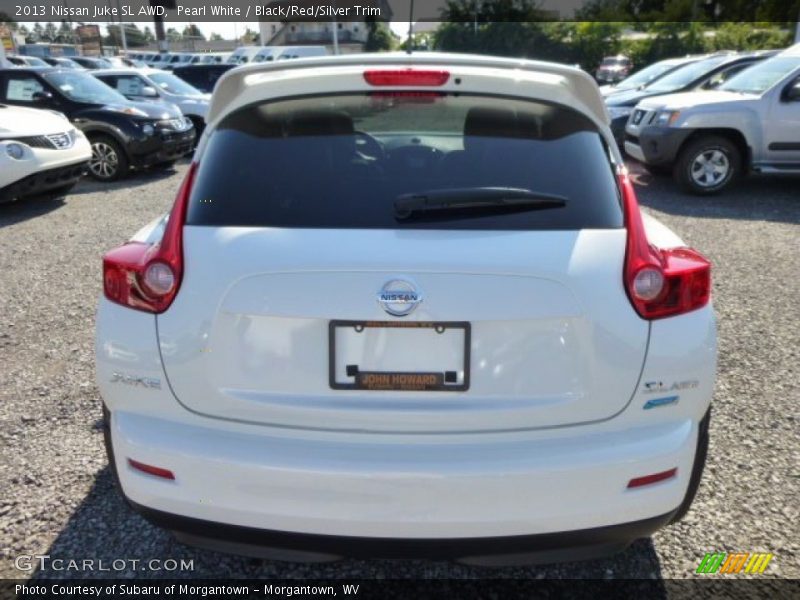 Pearl White / Black/Red/Silver Trim 2013 Nissan Juke SL AWD