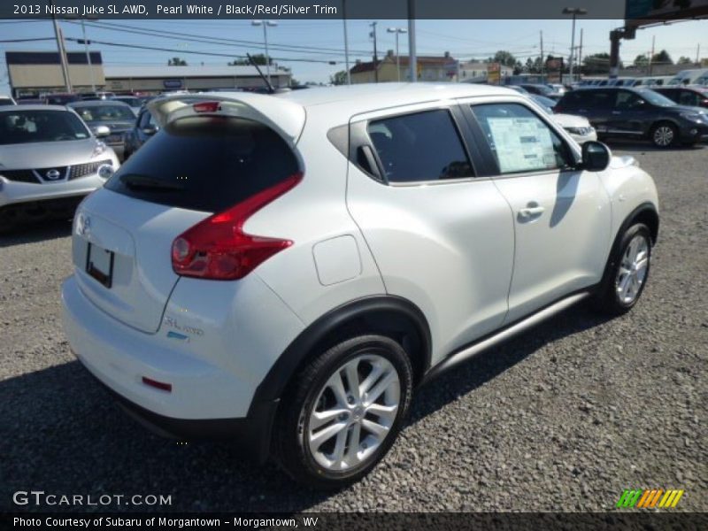 Pearl White / Black/Red/Silver Trim 2013 Nissan Juke SL AWD