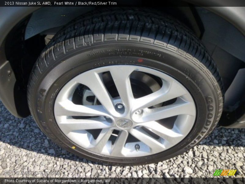 Pearl White / Black/Red/Silver Trim 2013 Nissan Juke SL AWD