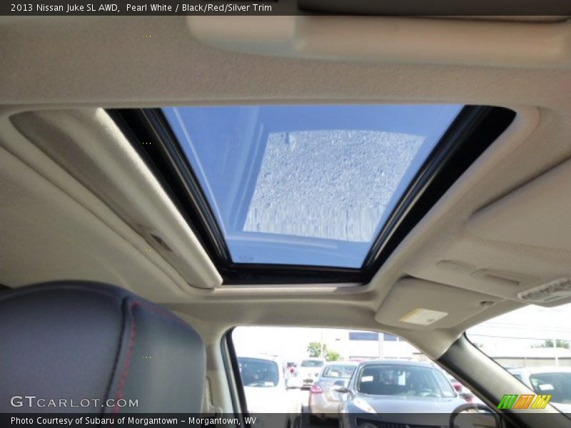 Pearl White / Black/Red/Silver Trim 2013 Nissan Juke SL AWD