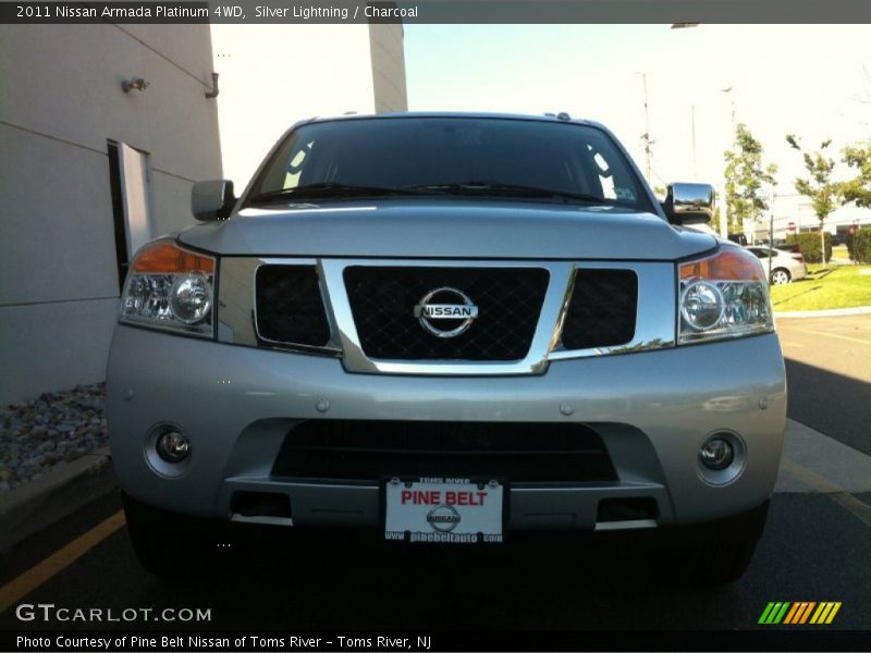Silver Lightning / Charcoal 2011 Nissan Armada Platinum 4WD
