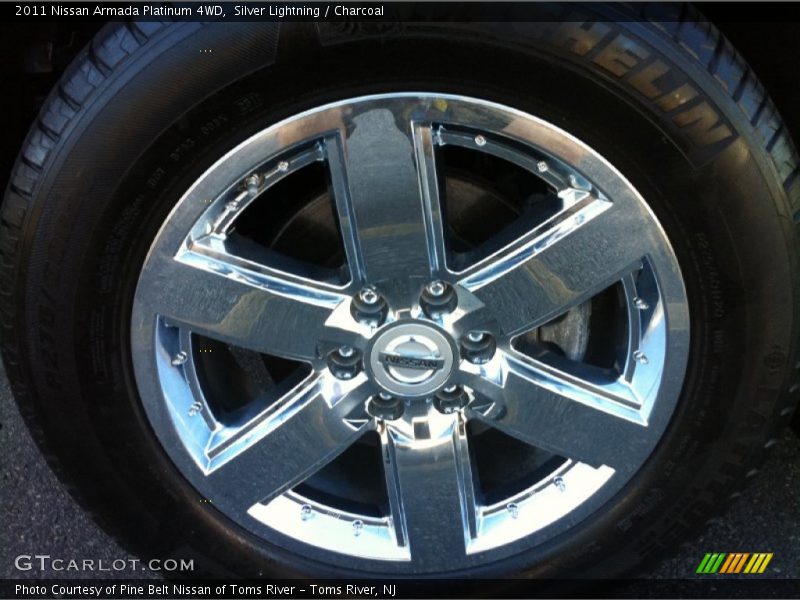 Silver Lightning / Charcoal 2011 Nissan Armada Platinum 4WD