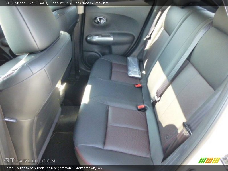 Pearl White / Black/Red/Silver Trim 2013 Nissan Juke SL AWD