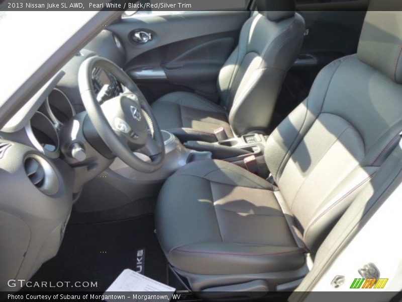 Pearl White / Black/Red/Silver Trim 2013 Nissan Juke SL AWD