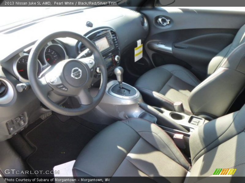 Pearl White / Black/Red/Silver Trim 2013 Nissan Juke SL AWD