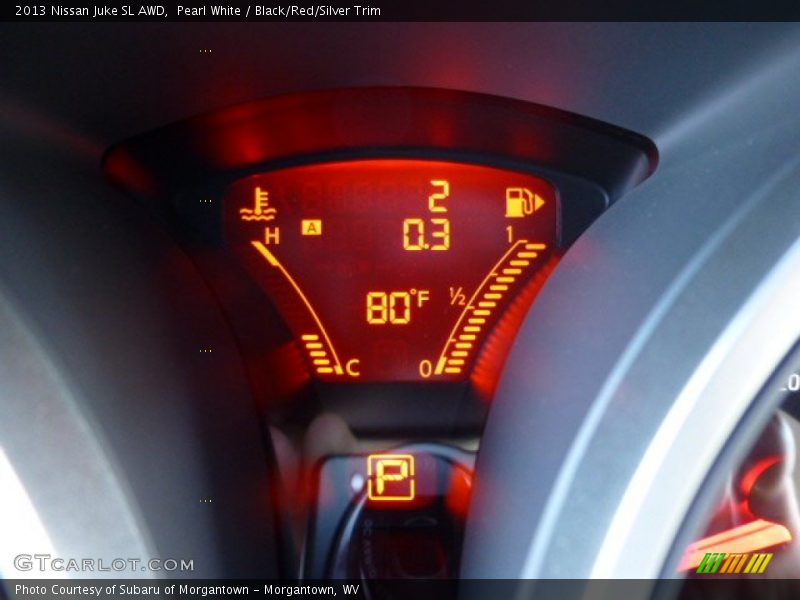 Pearl White / Black/Red/Silver Trim 2013 Nissan Juke SL AWD