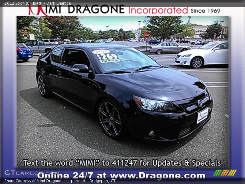 Black / Dark Charcoal 2012 Scion tC