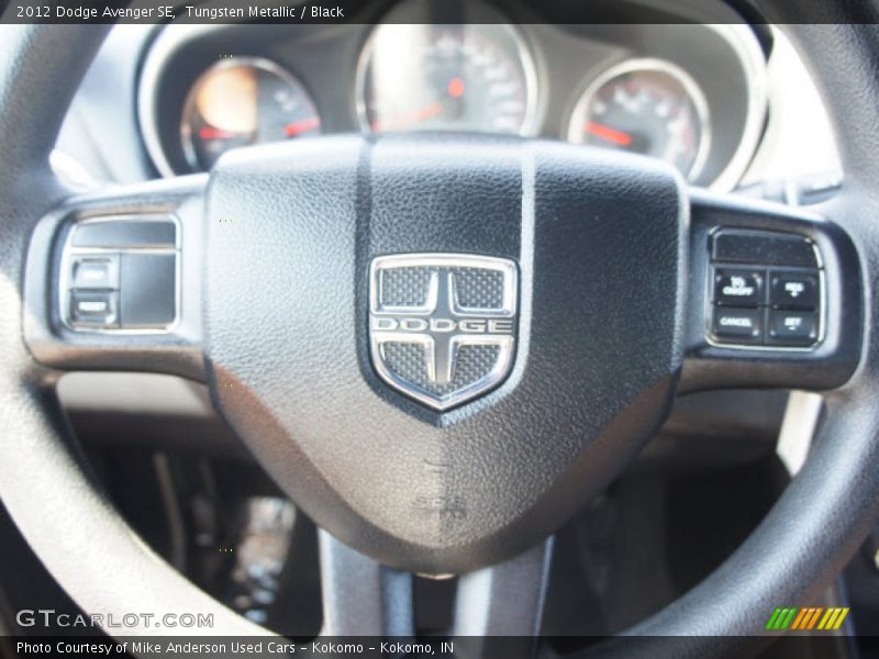 Tungsten Metallic / Black 2012 Dodge Avenger SE