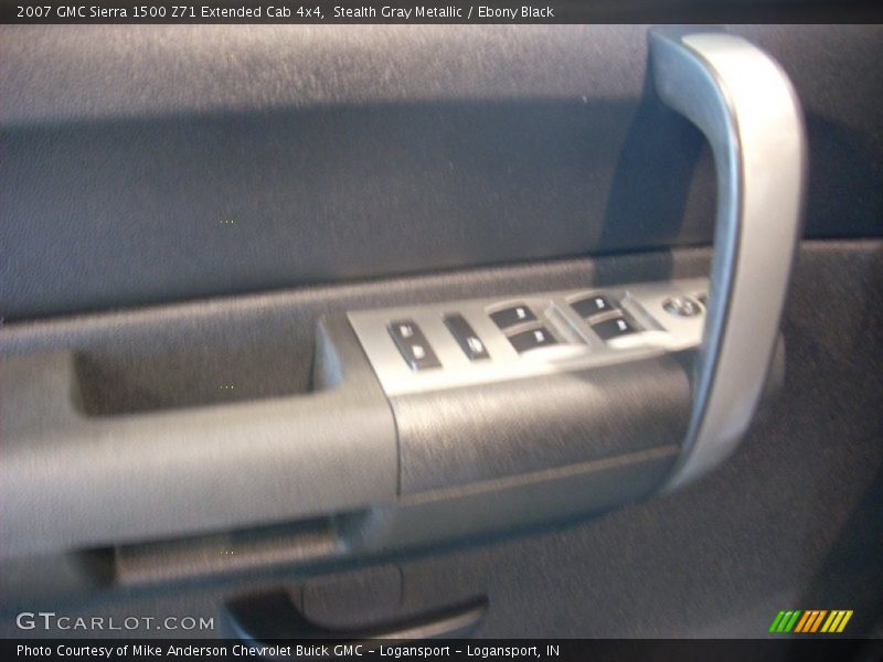 Stealth Gray Metallic / Ebony Black 2007 GMC Sierra 1500 Z71 Extended Cab 4x4