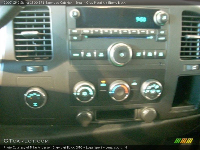 Stealth Gray Metallic / Ebony Black 2007 GMC Sierra 1500 Z71 Extended Cab 4x4