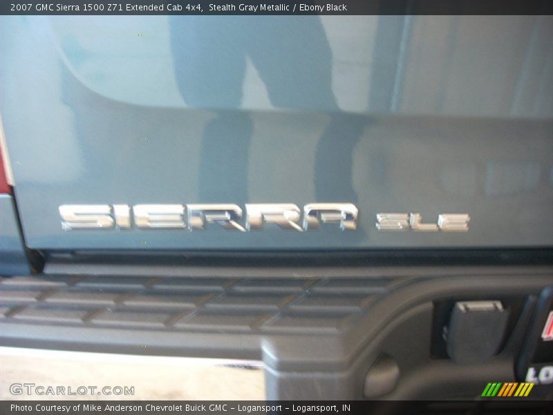Stealth Gray Metallic / Ebony Black 2007 GMC Sierra 1500 Z71 Extended Cab 4x4