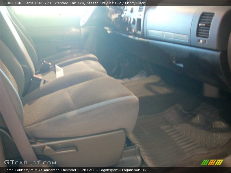 Stealth Gray Metallic / Ebony Black 2007 GMC Sierra 1500 Z71 Extended Cab 4x4