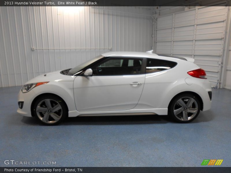 Elite White Pearl / Black 2013 Hyundai Veloster Turbo