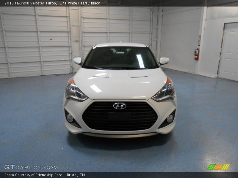 Elite White Pearl / Black 2013 Hyundai Veloster Turbo
