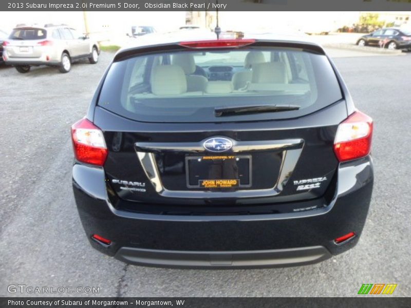 Obsidian Black Pearl / Ivory 2013 Subaru Impreza 2.0i Premium 5 Door