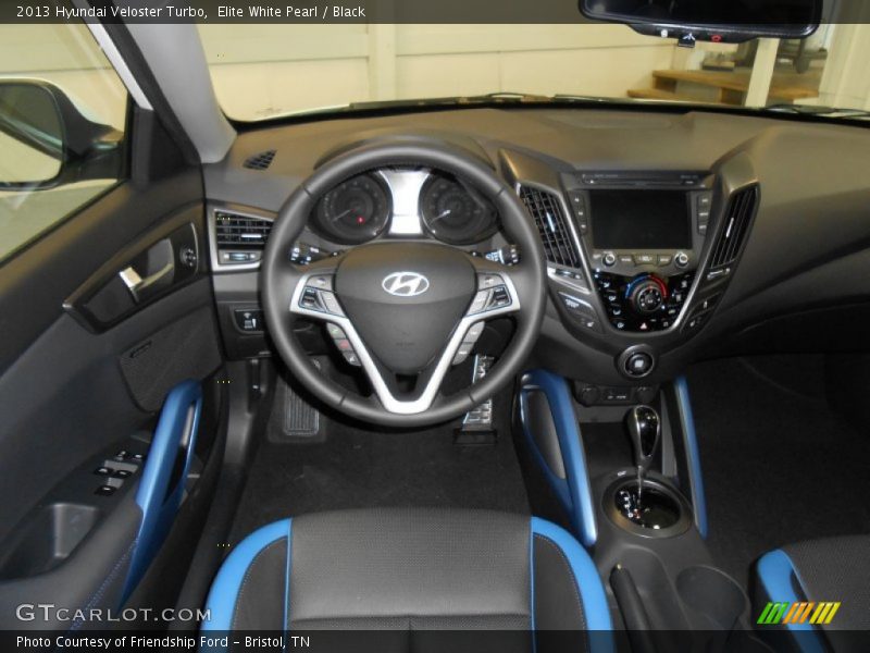 Elite White Pearl / Black 2013 Hyundai Veloster Turbo