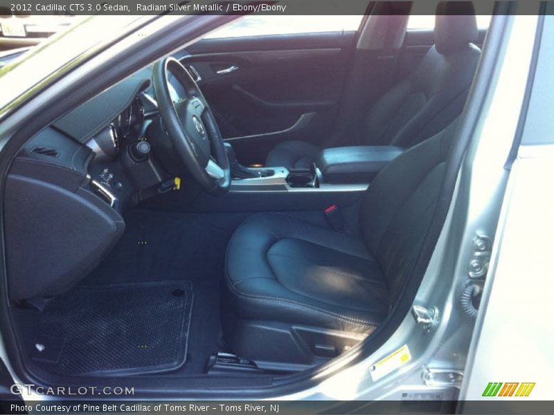 Radiant Silver Metallic / Ebony/Ebony 2012 Cadillac CTS 3.0 Sedan