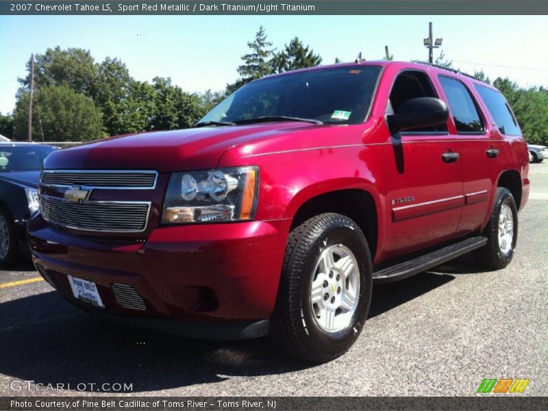 Sport Red Metallic / Dark Titanium/Light Titanium 2007 Chevrolet Tahoe LS