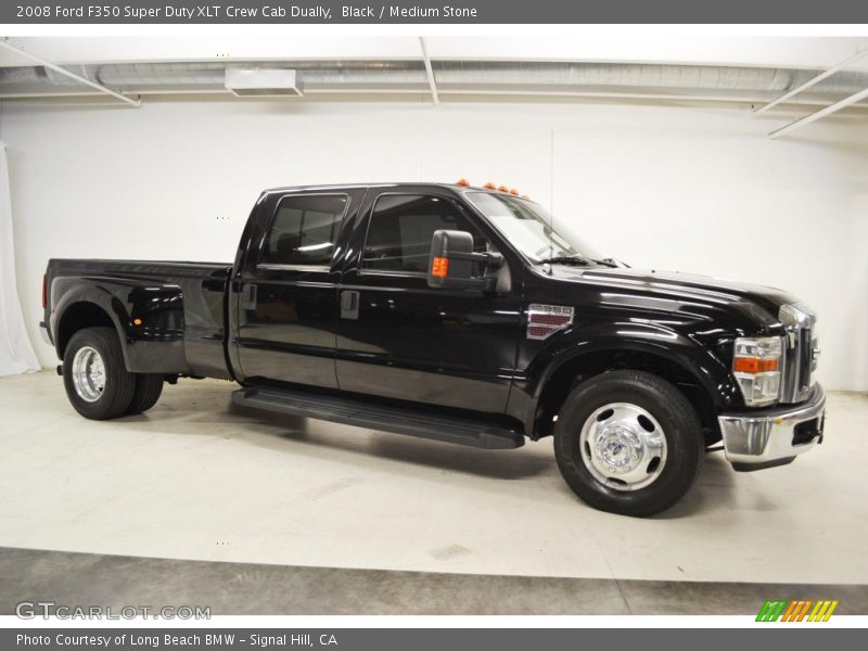 Black / Medium Stone 2008 Ford F350 Super Duty XLT Crew Cab Dually