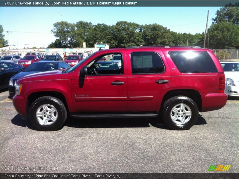 Sport Red Metallic / Dark Titanium/Light Titanium 2007 Chevrolet Tahoe LS