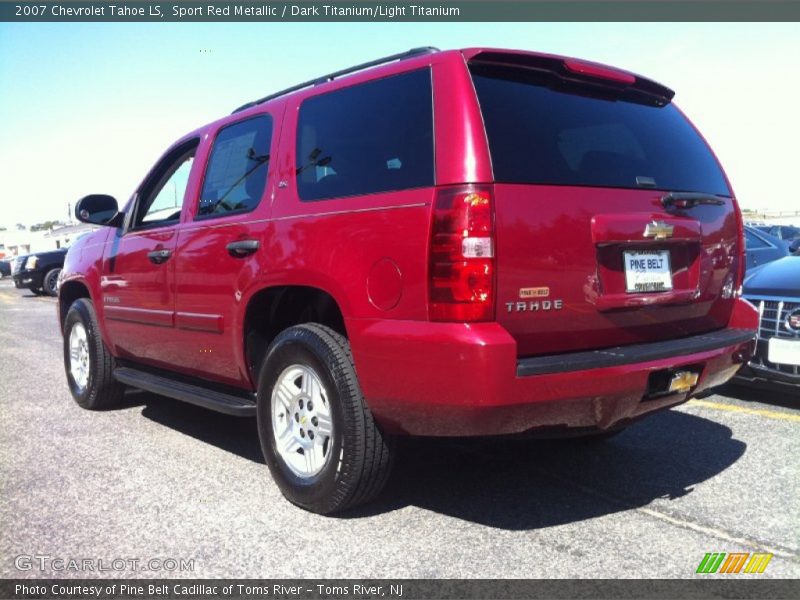 Sport Red Metallic / Dark Titanium/Light Titanium 2007 Chevrolet Tahoe LS