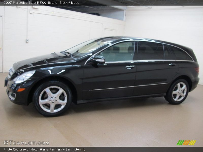 Black / Black 2007 Mercedes-Benz R 500 4Matic