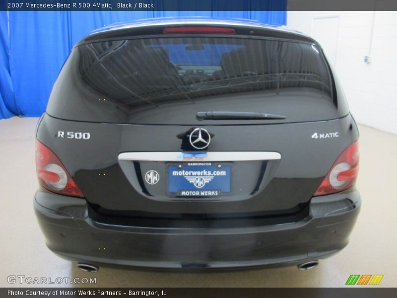 Black / Black 2007 Mercedes-Benz R 500 4Matic