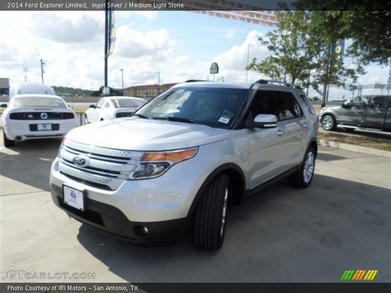 Ingot Silver / Medium Light Stone 2014 Ford Explorer Limited