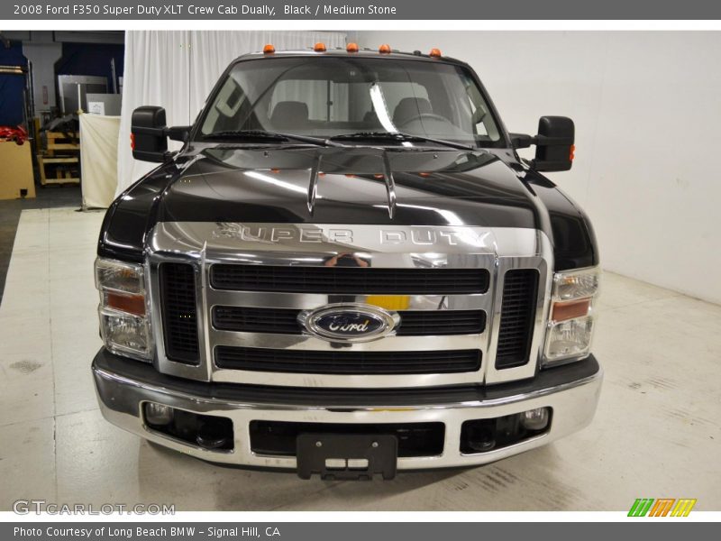 Black / Medium Stone 2008 Ford F350 Super Duty XLT Crew Cab Dually