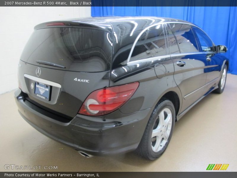 Black / Black 2007 Mercedes-Benz R 500 4Matic