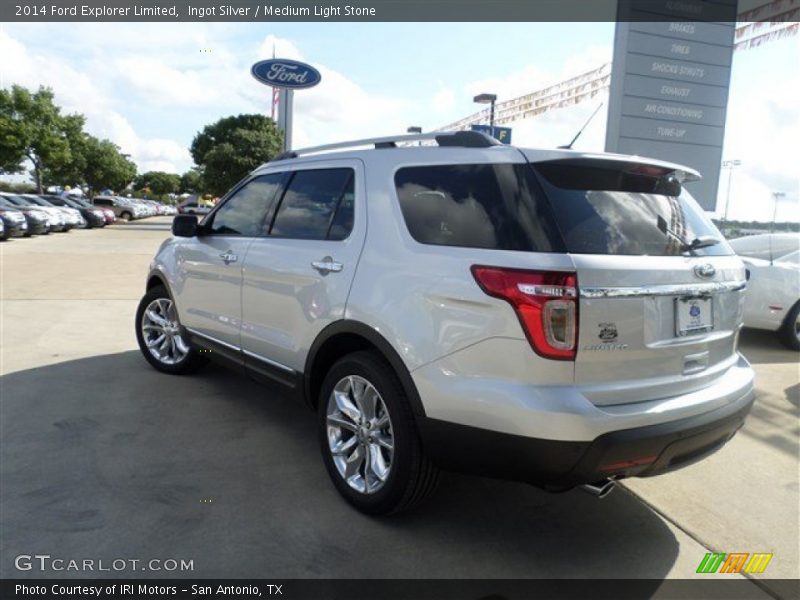 Ingot Silver / Medium Light Stone 2014 Ford Explorer Limited